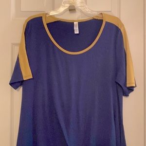 LuLaRoe Blue & gold tunic